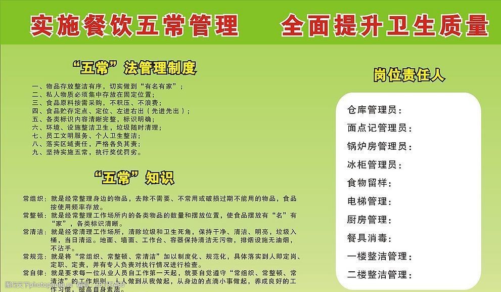 学样五常法